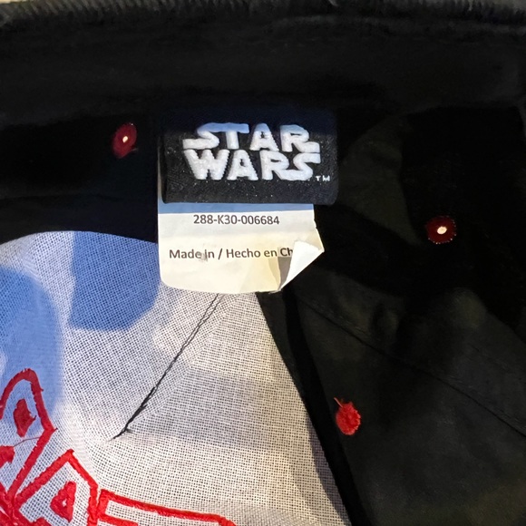 NWOT Star Wars Classic Embroidered Logo Flatbrim Baseball Cap Hat, Boys Youth - Picture 7 of 11